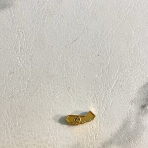 Gold Metal state charm for use in lockets